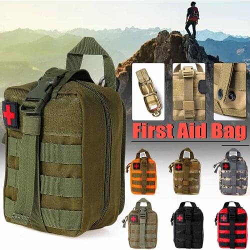 Outdoor Box Large Size 600D Nylon Bag Package First Aid Bag Camping Tactical Medical Pouch EMT Emergency Survival Kit Hunting