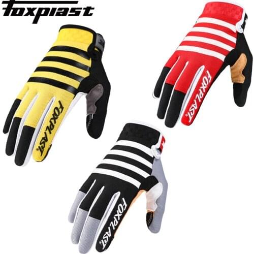 2022 FOXPLAST Touch Screen DH MTB MX Bicycle BIke Riding Gloves Full Fingers Motorcycle Motocross Racing Sports Gloves Motobike