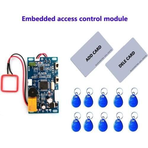 RFID EM/ID Embedded Access Control ,intercom access control lift control with 2pcs mother card 10pcs em key fob,min:1pcs,sn:L05