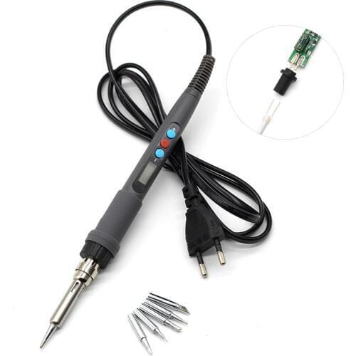 Yarboly 936d Digital LCD Adjustable Temperature Electric Soldering Station Soldering Iron 60W Rework Welding Gun Tool