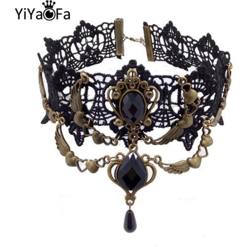 YiYaoFa Women's Velvet Chokers