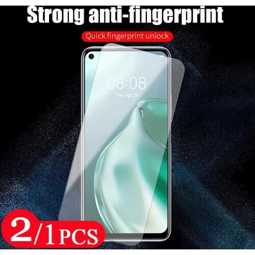 2/1Pcs 9H Protective Film for Huawei P20 Pro P30 lite P40 pro Tempered Glass Phone Screen Protector P40 Lite E Glass Smartphone