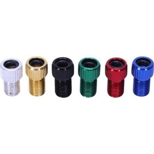 6Pcs Alloy Adapter Presta To Schrader Valve Adapter Converter Bicycle Bike Tire Tube Colorful bike accessories bicycle