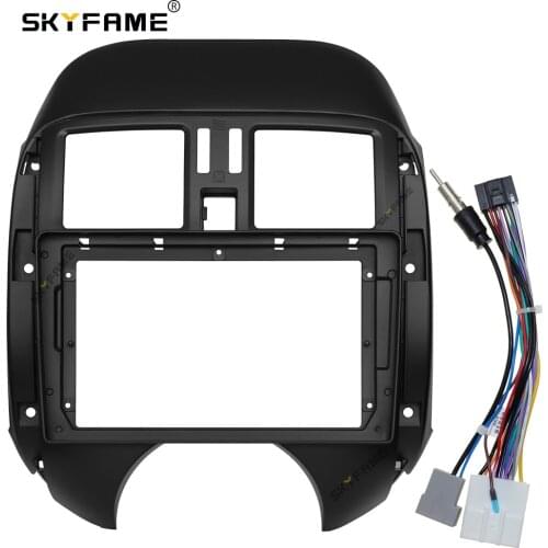 SKYFAME Car Frame Cable For NISSAN SUNNY ALMERA 2010-2013 Screen Dask Kit Fascia Frame