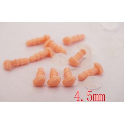 Free Shipping!! 60pcs 4.5mm pink triangle safety nose(with washers) Amigurumi noses