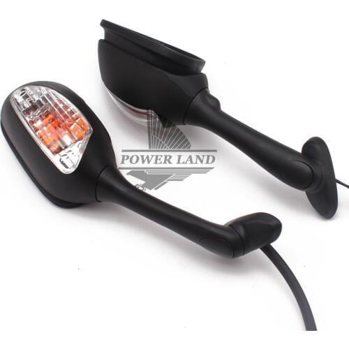 For Suzuki GSXR600 GSXR 750 GSX-R 1000 Suzuki SV650 SV1000 Motorcycle Rearview Side Mirror With Turn Signal Light Amber 1Pair
