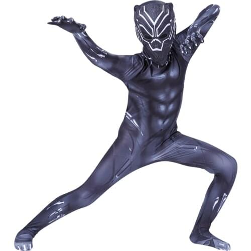 Black costume panther cosplay kids adult suit mask anime miles morales zentai adult costume bluey fantasia halloween