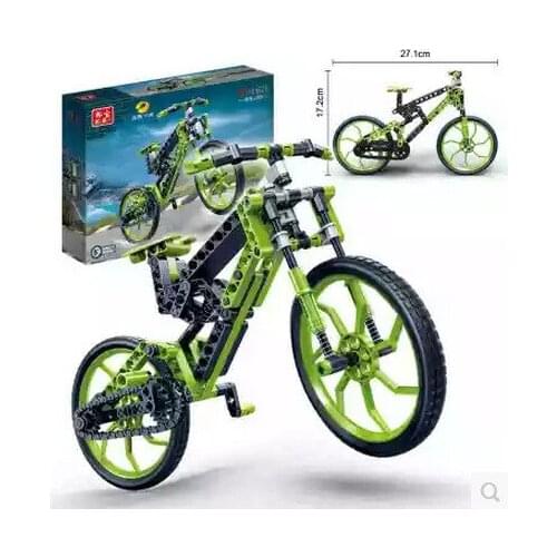 Children DIY Toys Assembled puzzle blocks intelligent plastic toy mountain bike car model bicycle blocks