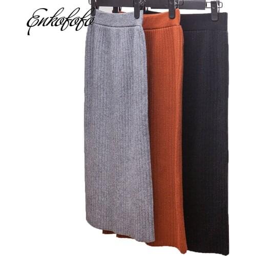 Юбки-карандаши с разрезом Enkofofo China At AliExpress