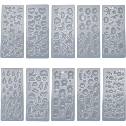 Crystal Epoxy Resin Mold Pendants Casting Silicone Mould Handmade DIY Crafts Jewelry Making Tools