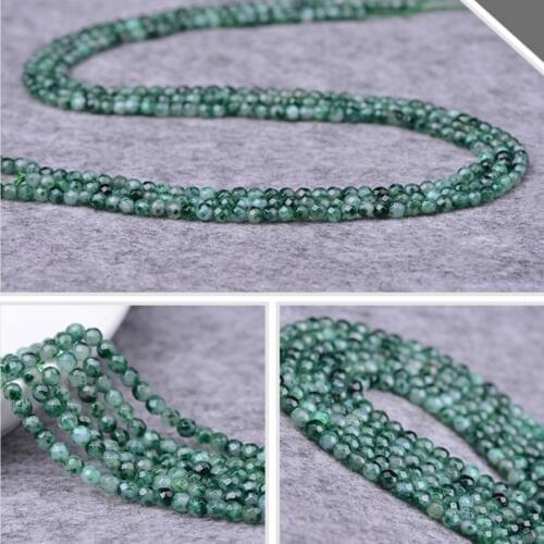 Natural water grass chalcedony face noodles loose beads4-8m semi-finished small beads beaded jewelry DIY jewelry accessories38cm