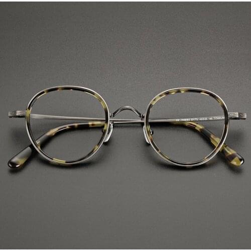 Vintage glasses frame men High quality Pure titanium Retro optical eyeglasses Myopia reading women prescription eyewear