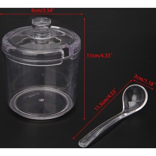 Acrylic Seasoning Can Spice Jar For Salt Sugar Pepper Powder Kitchen Supplies