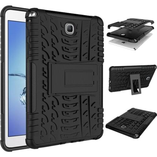 Rubber Armor silicon PC Hard stand Case For Samsung Galaxy Tab A 8.0" T350 T355 T351 Hybrid Stand Hard PC+TPU Tablet Cover +pen