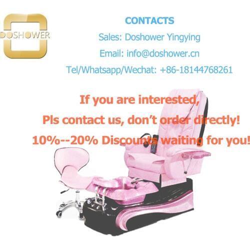 Doshower pink salon chairs with pedicure tools of pedicure chair bench