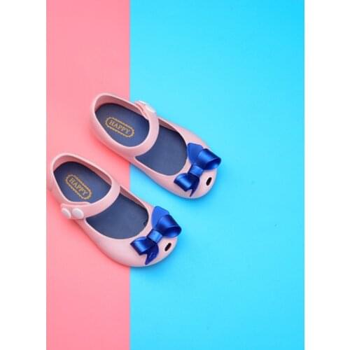 2021 Baby Summer Shoes Children Infant Baby Girls Kids Princess Sandals Shoes Non-Slip Plastic Bow Buckle Jelly Shoes