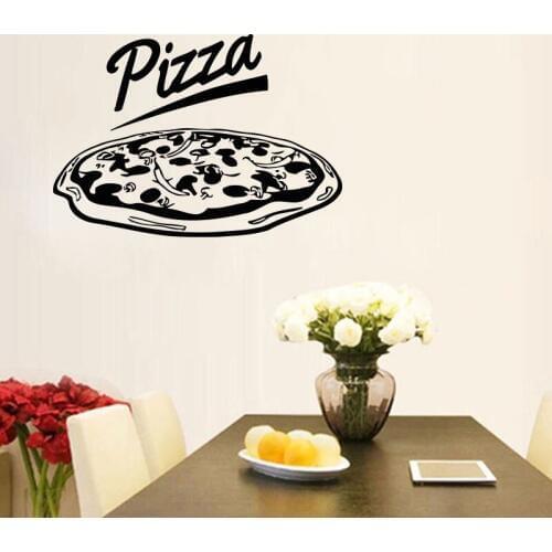 Modern Kitchen Restaurant Decor Italy Food Pizza Wall Sticker Vinyl Removable Pasta Italian Cuisine Decals Window Decoration K38