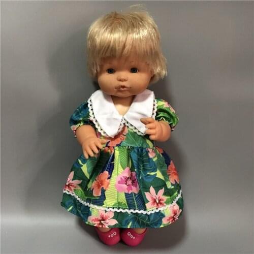 White Collar Skirt Off Shoulder Floral Pants Fit 42cm Nenuco Doll Nenuco y su Hermanita And 43cm Baby Doll Clothes Accessories