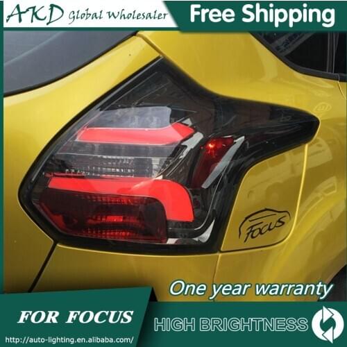 Tail Lamp For Car Ford Focus 2012-2014 Focus 3 Tail Lights Led Fog Lights DRL Daytime Running Lights Tuning Car Accessories