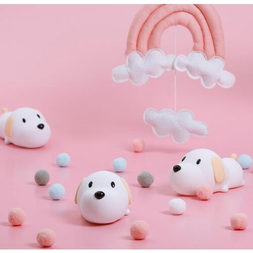 Dimmable Led Night Light Touch Silicone Lamp Puppy Cartoon For Baby Children Kids Gift Bedside Bedroom Living Room Decoration