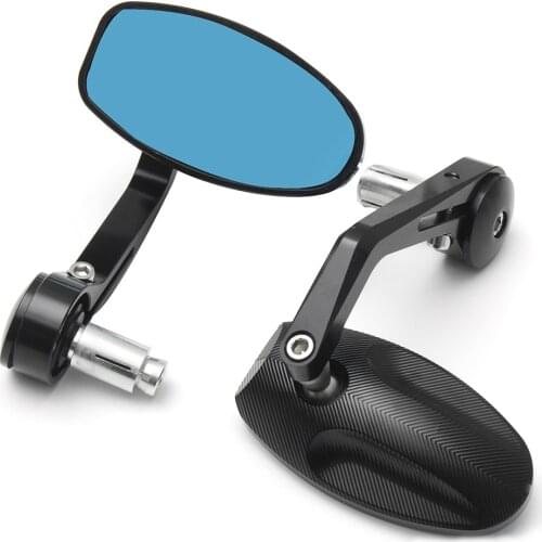 2pcs/lot Motorcycle Rearview Mirrors CNC Motorcycle Bar End Black Rearview Side Mirror For Triumph Speed Triple Accessories