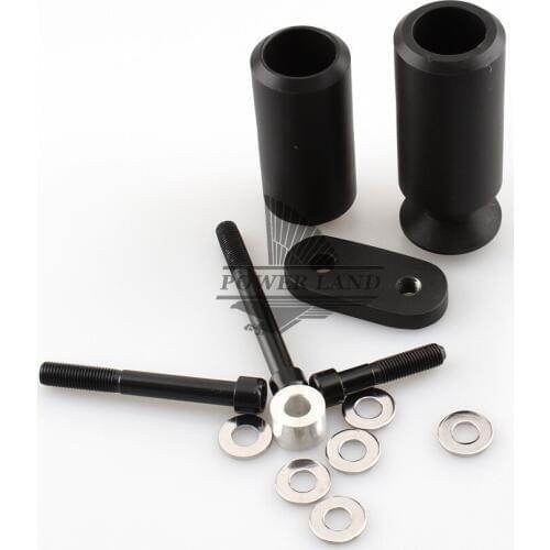 1pair Motorcycle Parts No Cut Delrin Frame Slider Crash Frame Protector Black for Yamaha YZF R6 2006 2007 Free Shipping