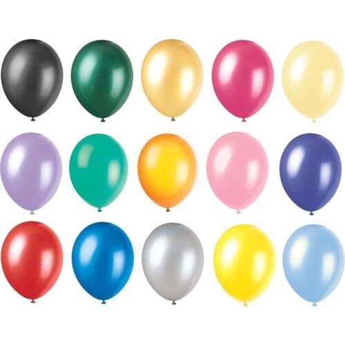 100 PCS Birthday Wedding Baby Shower Party Pearl Latex Balloons 12" Child Toy Baby Balls