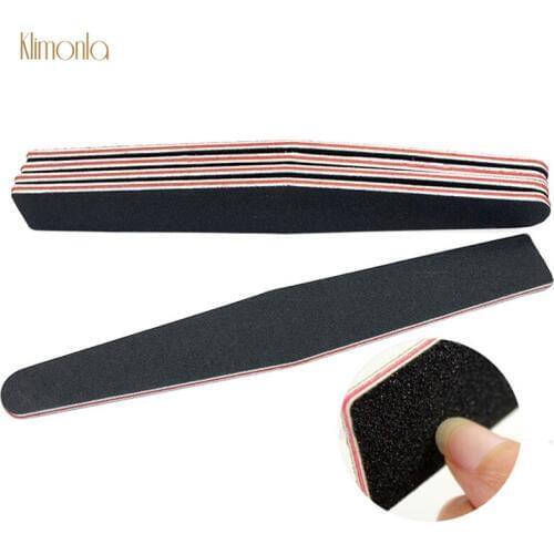 20pcs/lot Black Nail File Professional Diamond Shape Nail Sanding Buffer Blocks Printing Polishing Manicure Care Tools