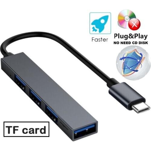 USB C HUB Type-C to USB3.0 Converter HDMI Ultra HD 4 in 1 Plug and play High Transmission Rate for Macbook Pro 13 15 Air Adapter