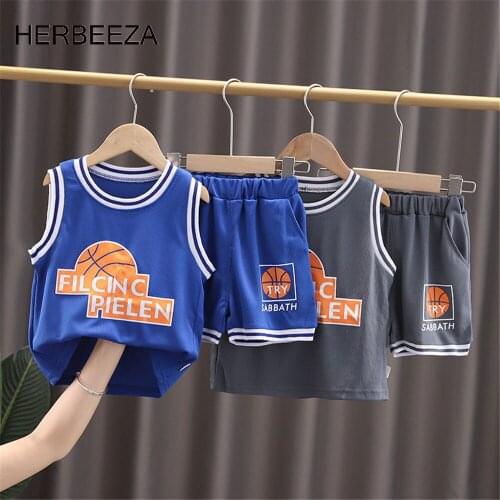 Prowow Kids Clothes Summer Basketball Shirt For Boy Jersey Sport Child Clothing Set Casual Babys Costume Teenagers Shirt + Pant