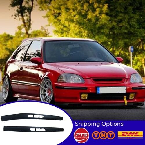 For Honda Civic laguna model FRONT SPOILER BUMPER LIP Euro Spoiler Lip Universal 2 pcs Body Kit
