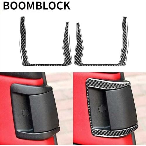 For Mazda RX-8 RX8 SE3P JM1FE 2004 2005 2006 2007 2008 Accessories Both Side Rear Door Handle Pull Carbon Fiber Sticker Interior