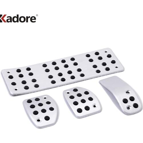 For Peugeot 307 408 308 3008 2008-2012 Car Accelerator Pedal Aluminum Brake Pedals Rest Foot Pedal Clucth Pedal Non Slip Cover