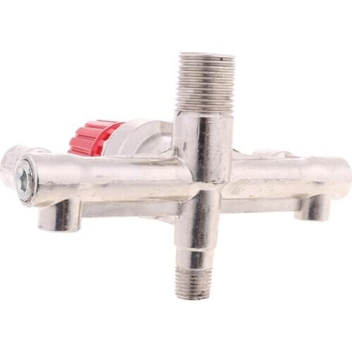 Double Outlet Tube Alloy Air Compressor Switch Pressure Regulator Valve Fitting N58A