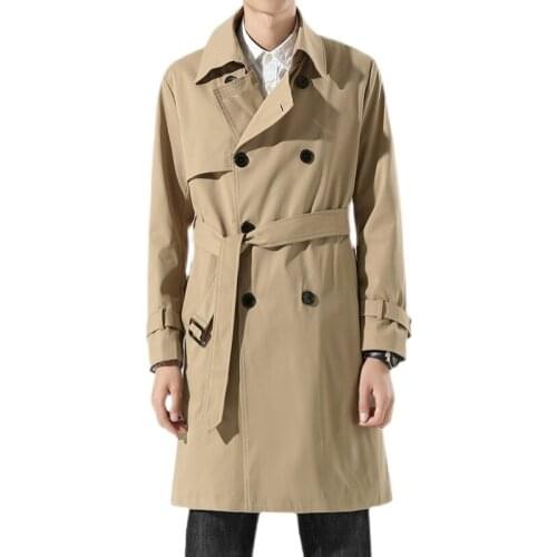 FAVOCENT Men's Classic Trench Coats