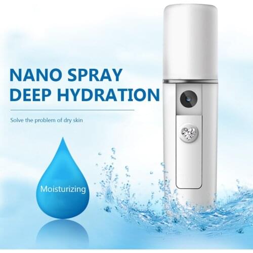 20ml Mini Moisturizing Nano Facial Sprayer Portable Handheld USB Rechargeable Nebulizer Face Steamer Beauty Humidifier Care Tool