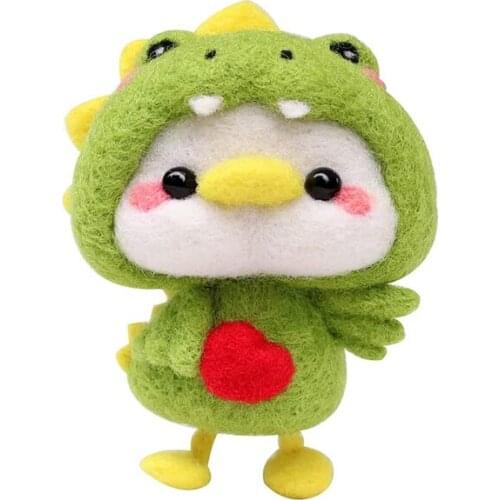 Animal Needle Felting Kit Needle Felting Starter Kit With Instructions Finger Cots Felting Foam Mat Key Chains For DIY Felting