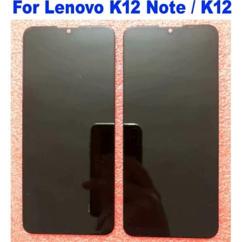 Original Best LCD Display Touch Screen Digitizer Assembly Sensor For Lenovo K12 Note / K12 Phone Pantalla Glass Panel Parts