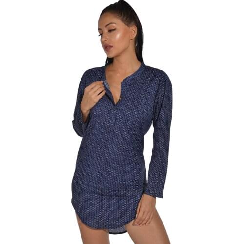 Casual Loose Spring Autumn Robe Femme Sexy Night Dress Women Long Sleeve Sleeping Dress Plus Size Ladies Homewear Clothing