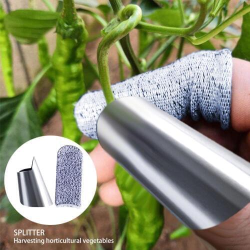 Vegetable Harvesting Cutter Anti-Cut Finger Cover Harvesting Device Gardening Tools