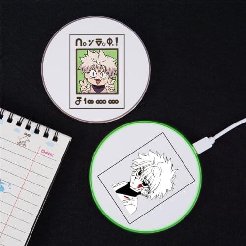 Japan Anime Hunter X Hunter 10W Qi Wireless Charger For iPhone 11 Pro 12 8 XS MAX XR Induction Fast Charging Pad For Samsung S10