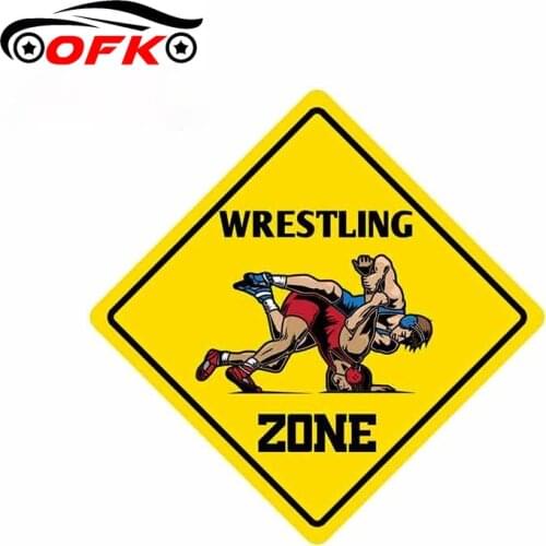 Wrestling Zone Graphics Auto Funny Car Stickers Motorcycle Wall Door Car Bumper Waterproof Fine Decals 13cm X 13cm