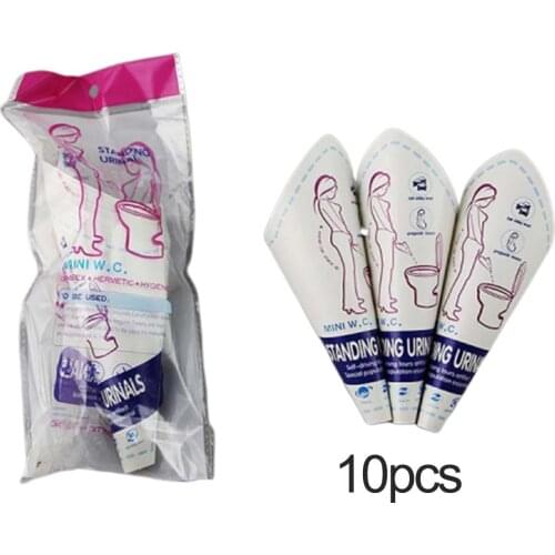 10PCS/lot Paper Urinal Toilet Disposable Woman funnel Urination Device Stand Up Pee Camping Travel Paper Urination Device Toilet