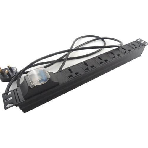 16A PDU UK Standard socket Large pitch PDU Cabinet Industrial Network Cabinet Rack Universal Aluminum alloy Socket switch