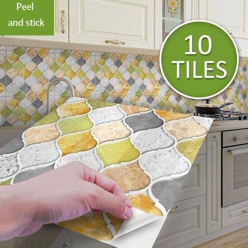 3D Wall Sticker for Living room Kitchen Bathroom Splashback Vinyl Wall Tile Stickers Transfers Wall Decals Room Home Decoration