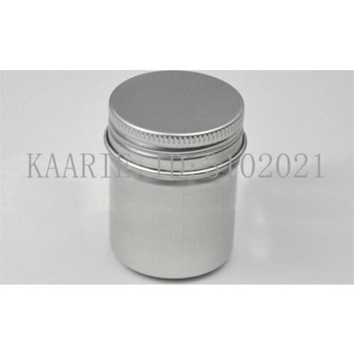 50g 100pcs/lot Refillable empty round aluminum tin cans bottle Wide 41 high 52 cosmetic container box aluminum jar