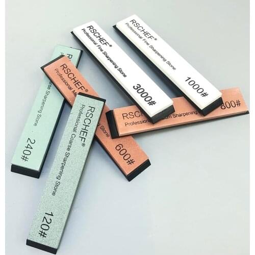 6-piece set of RSCHEF big size sharpening stone whetstone used for fixed angle sharpener whetstone kitchen tools knife sharpener