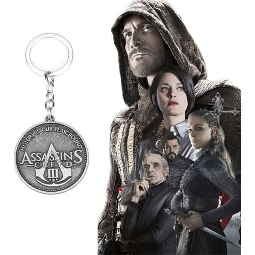 Game Movie Jewelry Altair Ezio Connor Keyrings Car Key Holder Odyssey Keychains Souvenir Gift For Men