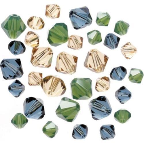 STENYA 4mm Crystal Loose Beads Bicone Shape Lariat Choker Necklace Bracelet Jewelry Findings Earrings Glass Charms Accessories