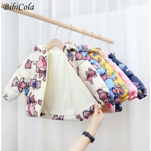 Cold Winter Baby Boys Jackets For Infants Thick Coats Girls Warm Hooded Velvet Jackets Children Outerwear 0-6 Y Toddler Snowsuit